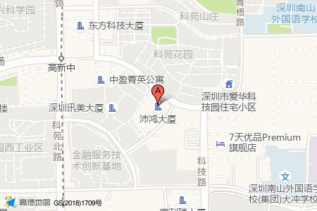沛鸿电子大厦周边交通位置图