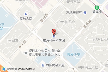 前海科兴科学园周边交通位置图