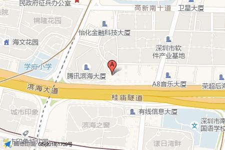赛西科技大厦周边交通位置图