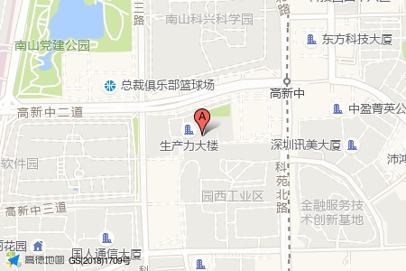 生产力大厦周边交通位置图
