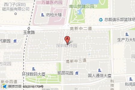 深圳软件园周边交通位置图