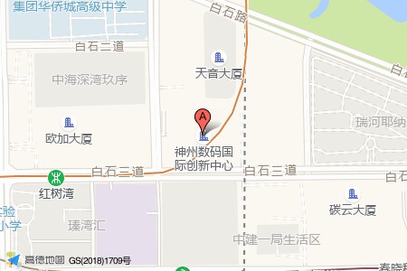 神州数码国际创新中心周边交通位置图
