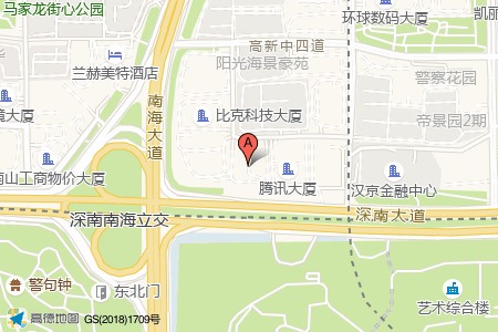 万利达科技大厦周边交通位置图