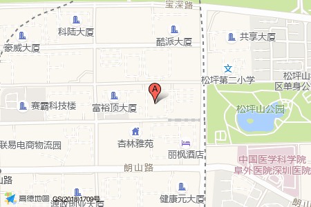 新奥林大厦（金汇球大厦）周边交通位置图