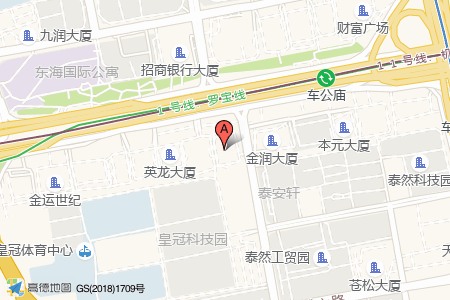 喜年中心周边交通位置图