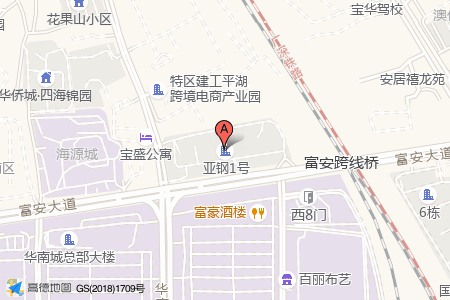 亚钢1号周边交通位置图