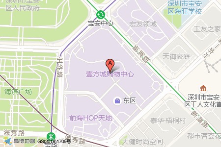 壹方中心周边交通位置图