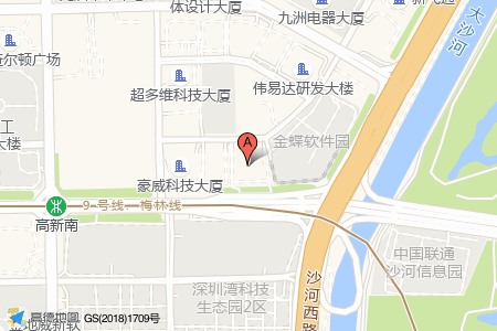 粤美特科技大厦周边交通位置图