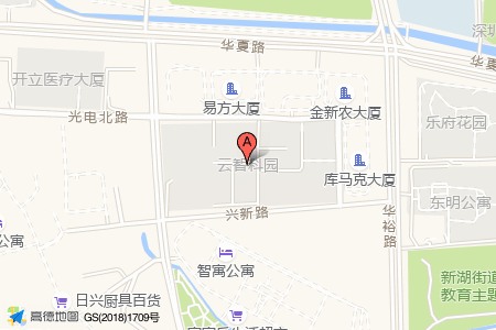 云智科园周边交通位置图