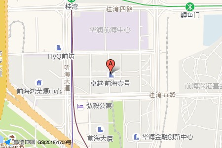 卓越前海壹号周边交通位置图