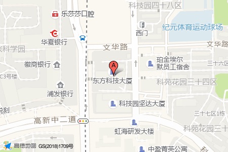 东方科技大厦周边交通位置图