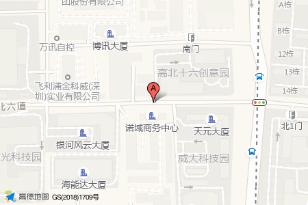 东方信息港周边交通位置图