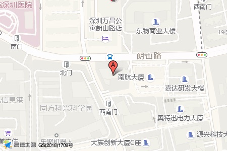 东江环保大厦周边交通位置图