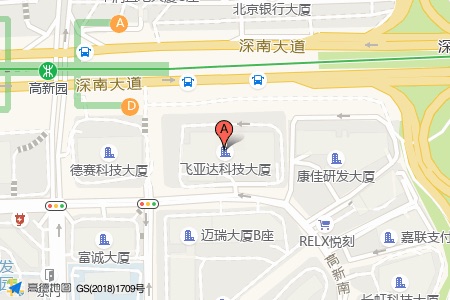 飞亚达科技大厦周边交通位置图