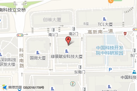 赋安科技大厦周边交通位置图