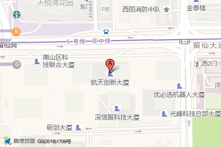 航天创新大厦周边交通位置图