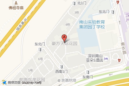 豪方天际周边交通位置图