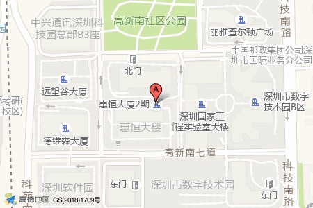惠恒大厦周边交通位置图