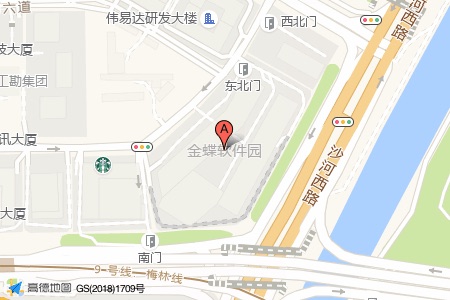 金蝶软件园周边交通位置图