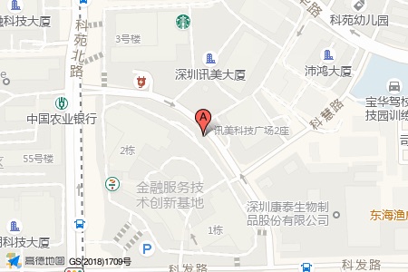 科技园金融基地周边交通位置图