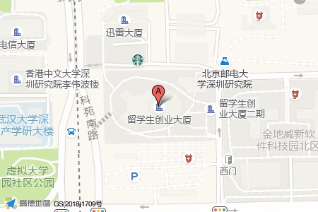 留学生创业大厦周边交通位置图
