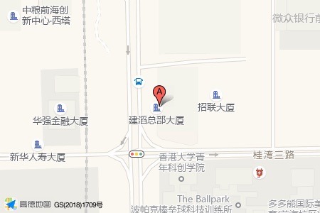 前海建滔总部周边交通位置图