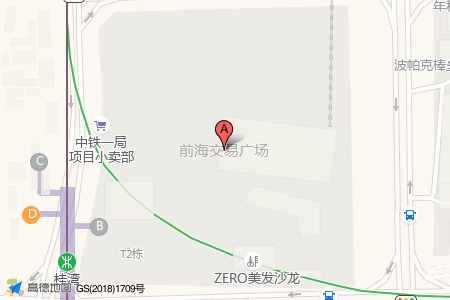 前海交易广场周边交通位置图