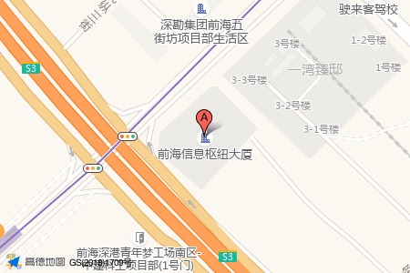 前海信息枢纽大厦周边交通位置图