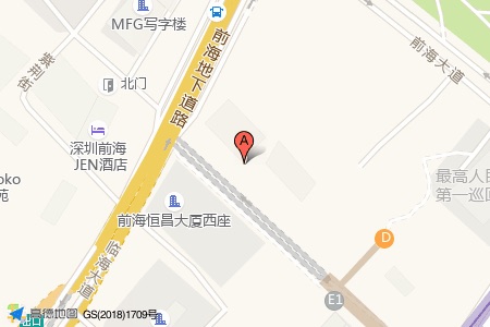 前海信义科技大厦周边交通位置图