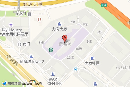 侨城坊周边交通位置图