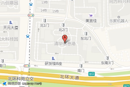 清华信息港周边交通位置图