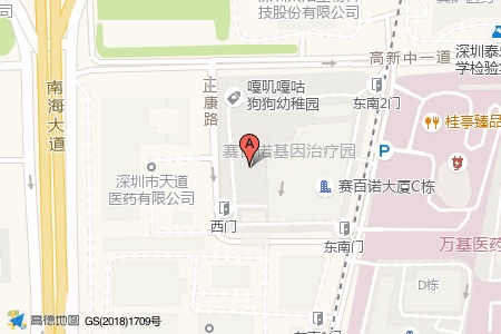 赛百诺大厦周边交通位置图