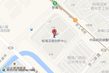 深港创新周边交通位置图