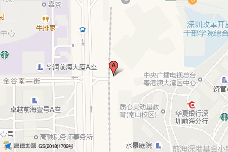 深铁前海时代周边交通位置图