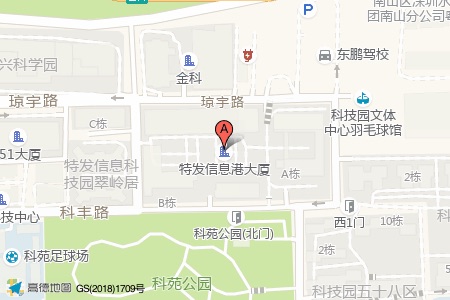 特发信息港周边交通位置图