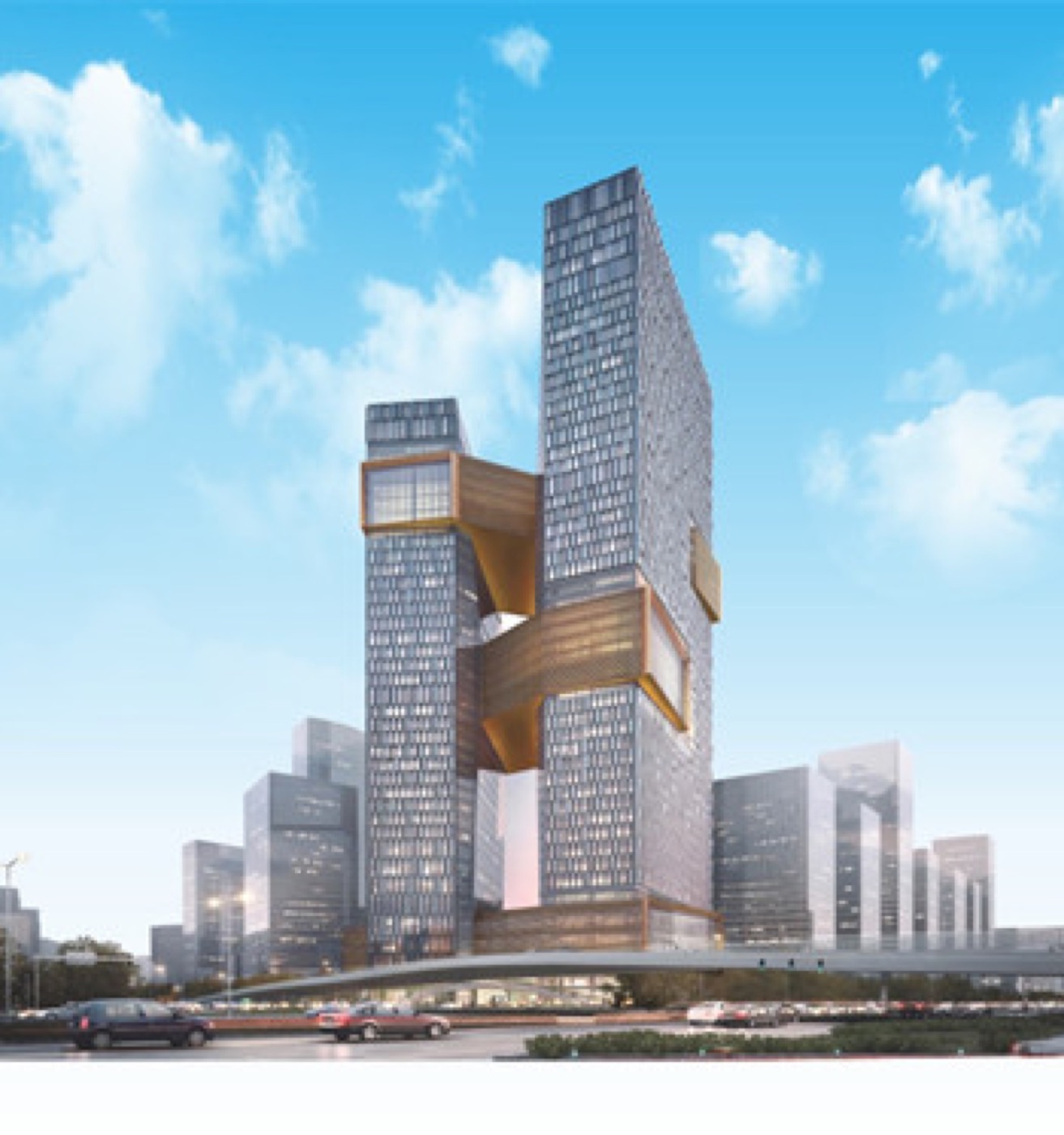 腾讯滨海大厦实景图