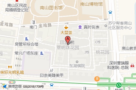 田厦翡翠明珠周边交通位置图