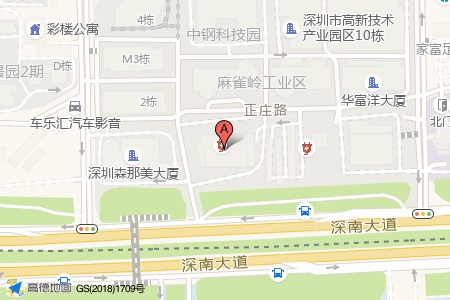 威盛科技大厦周边交通位置图