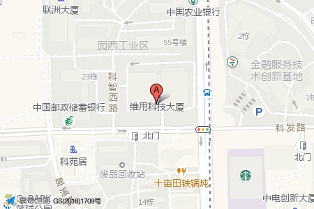 维用科技大厦周边交通位置图