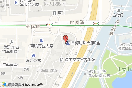 西海明珠大厦周边交通位置图