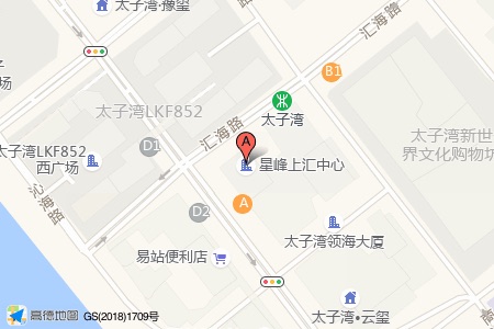 星峰上汇中心周边交通位置图