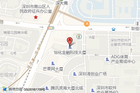 怡化金融科技大厦周边交通位置图