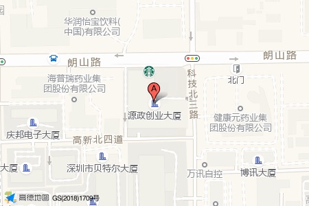 源政科技大厦周边交通位置图