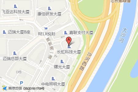长虹科技大厦周边交通位置图