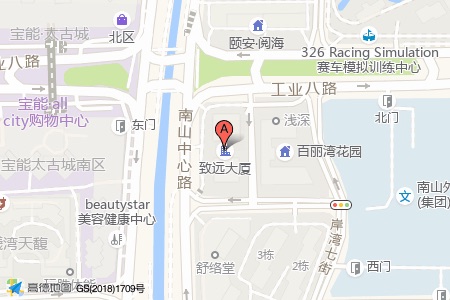 致远大厦周边交通位置图