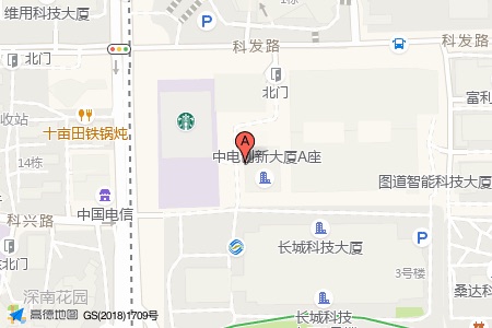 中电创新大厦周边交通位置图