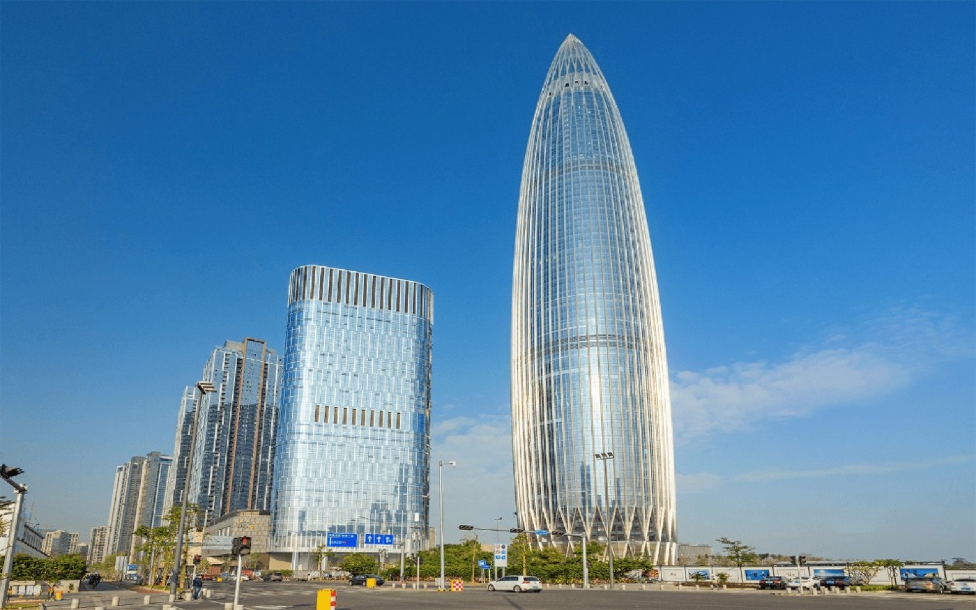 中国华润大厦(春笋)实景图