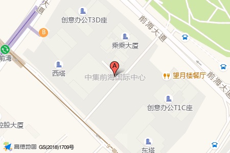 中集前海中心周边交通位置图