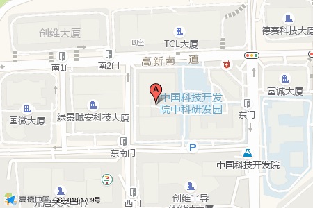 中科大厦周边交通位置图