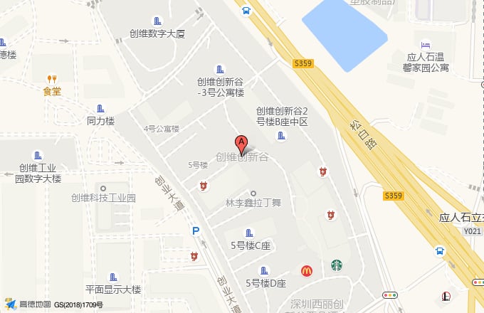 创维创新谷位置地图